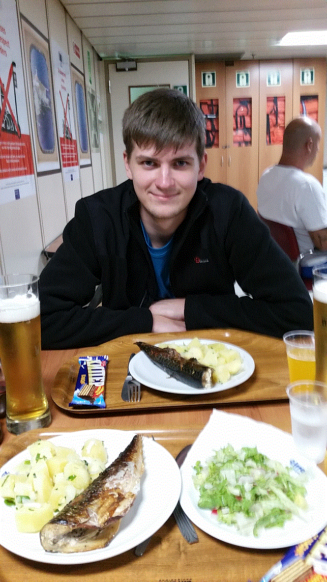 Schiff Essen Fisch